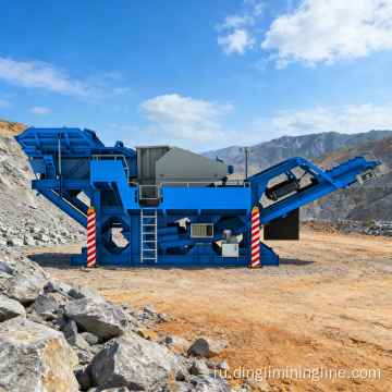 Модульная дробильно-сортировочная установка с мобильной установкой